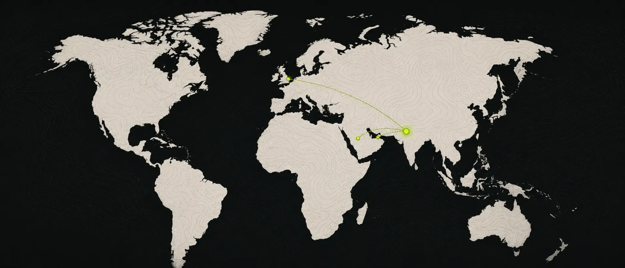 Xaliosoft global reach map — active client markets worldwide